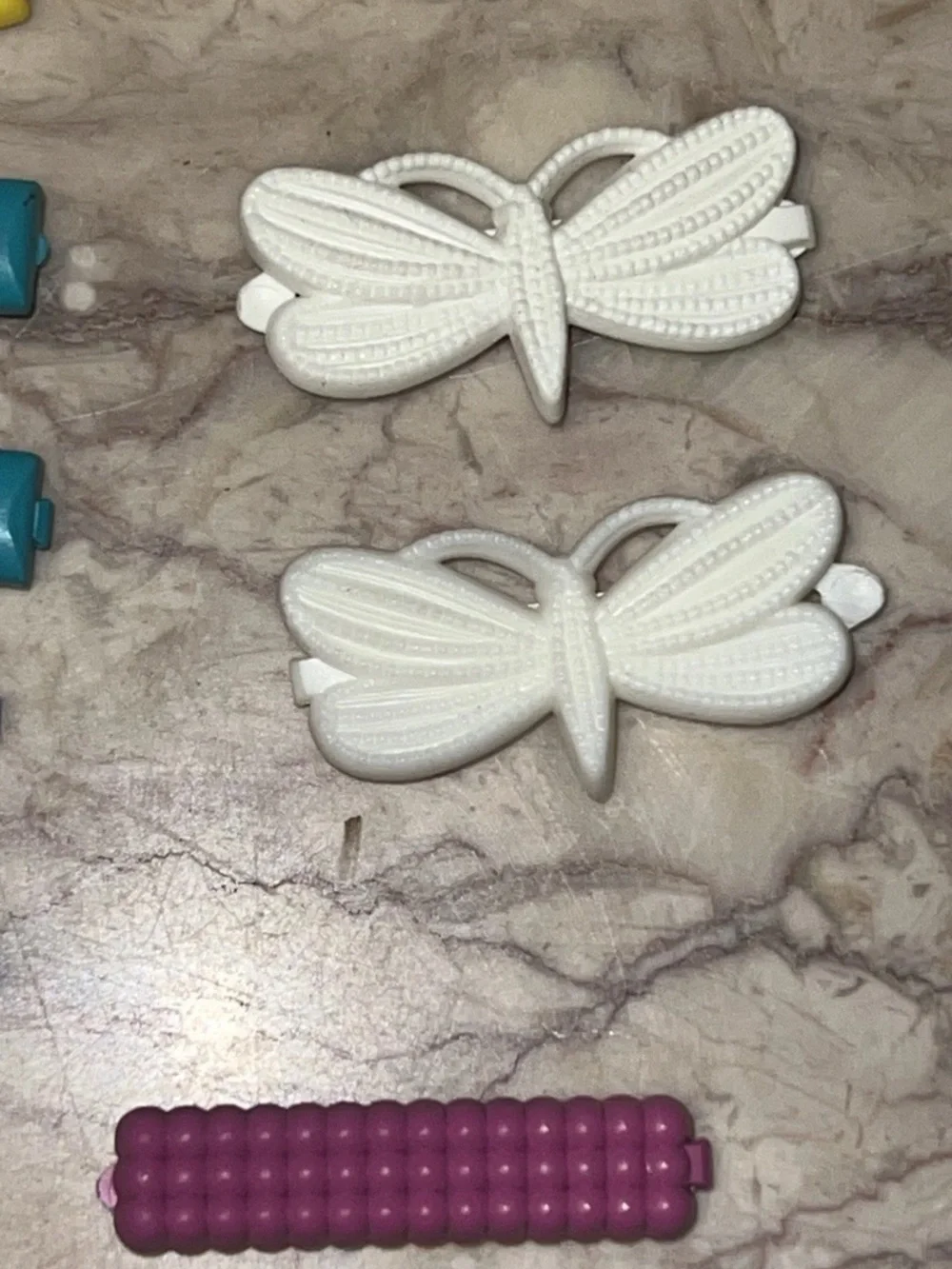 Vintage Lot Goody Barrette Clips 80s 90s Plastic Butterfly’s Ribbon Bow Daisy